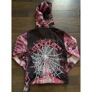 YOUNG THUG SP5DER TAPESTRY HOODIE Men’s Sz Small $125